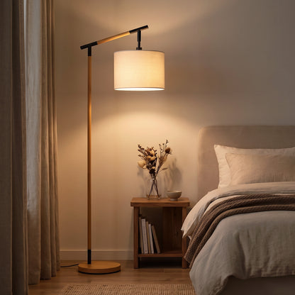 LightGlow Rotating Floor Lamp - Brown