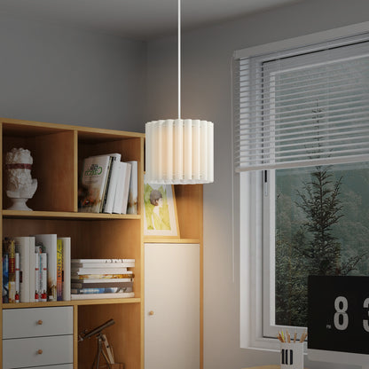 LightGlow Linen Pendant Light - White