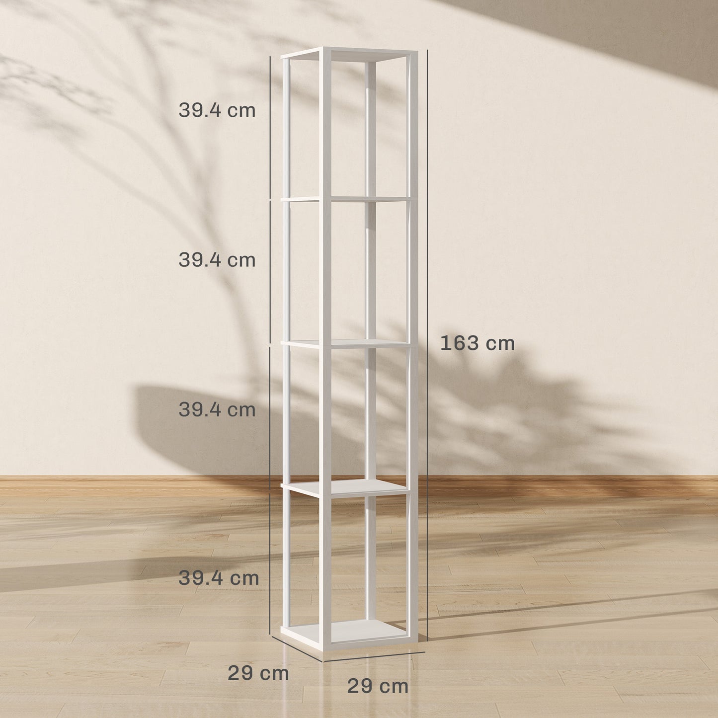 LightGlow RGB Shelf Floor Lamp - White
