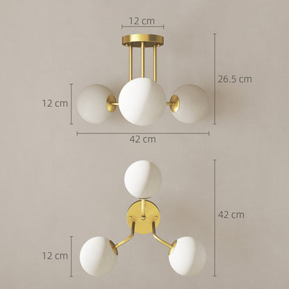 LightGlow Globe Ceiling Light - Gold