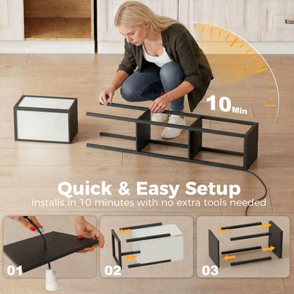 LightGlow 3-Layer Shelf Lamp - Black