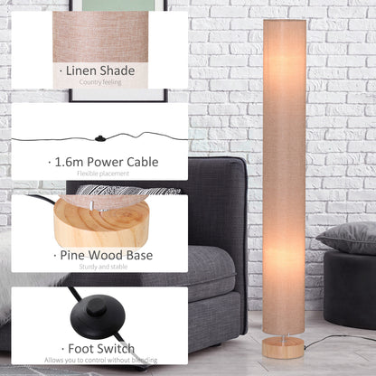LightGlow Modern Floor Lamp - Cream