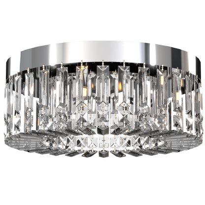 LightGlow Crystal Chandelier - Silver