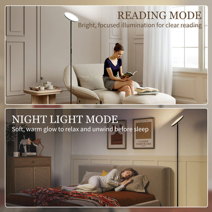 LightGlow RGB Uplighter Floor Lamp - Black