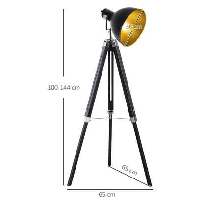 LightGlow Tripod Lamp - Black Gold