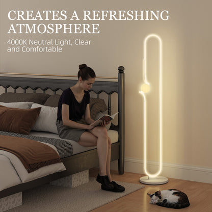 LightGlow LED Floor Lamp - White