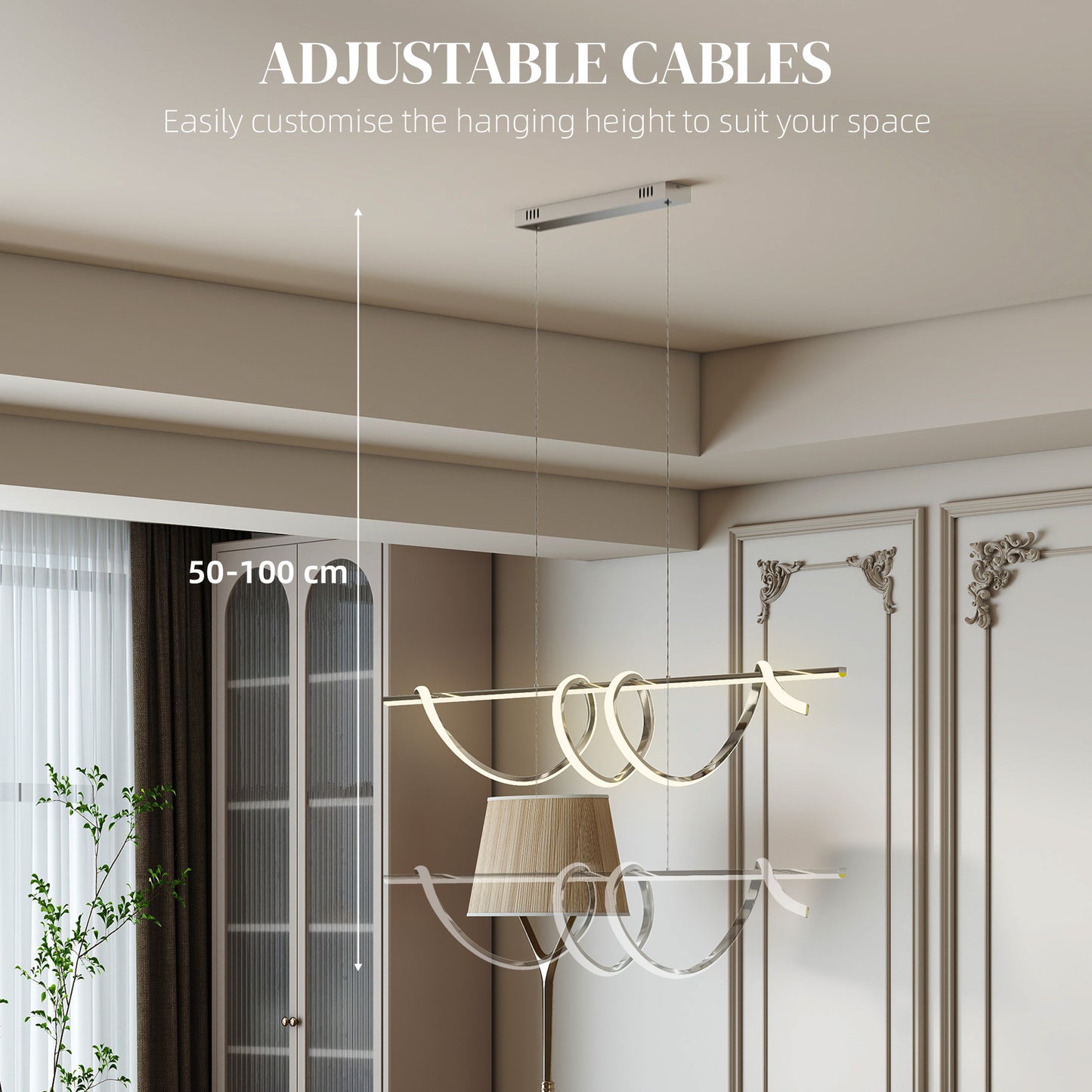 LightGlow 3-Color Pendant Light - Silver