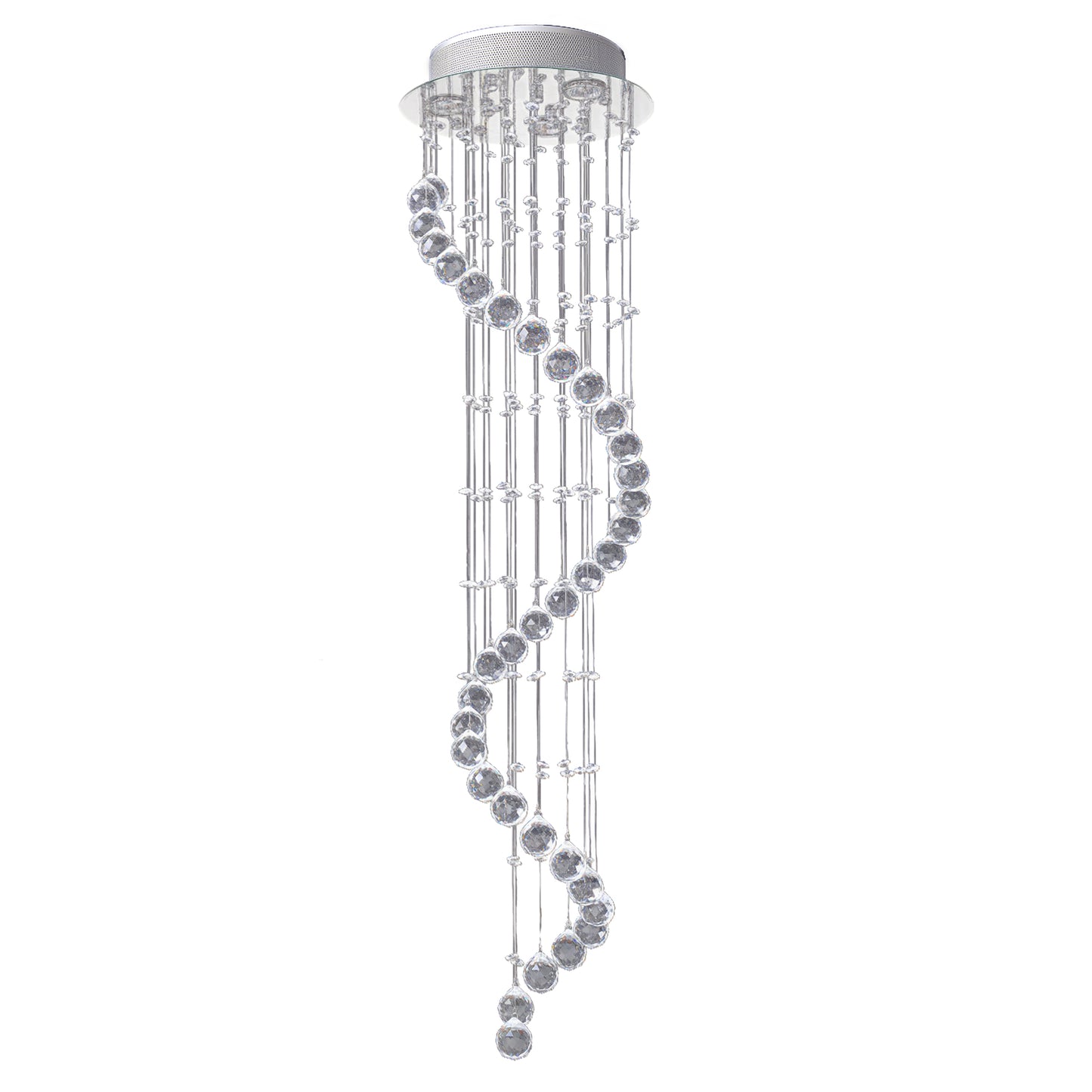 LightGlow Crystal Chandelier - Chrome