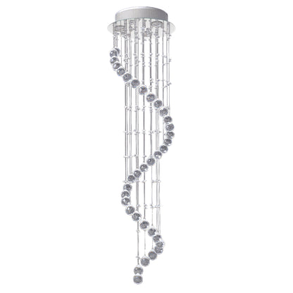 LightGlow Crystal Chandelier - Chrome