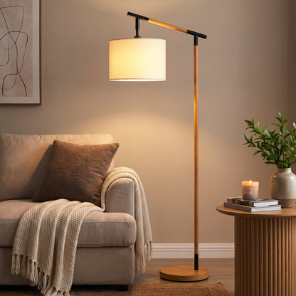 LightGlow Rotating Floor Lamp - Brown