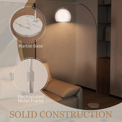 LightGlow Modern Floor Lamp - White