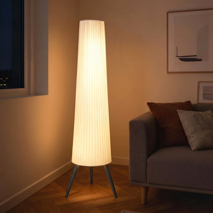 LightGlow Tripod Floor Lamp - White Grey
