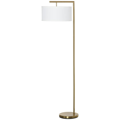 LightGlow Modern Floor Lamp - Gold White