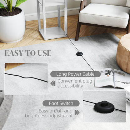 LightGlow Shelf Floor Lamp - White
