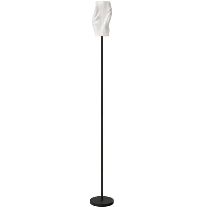 LightGlow Curved Floor Lamp - White