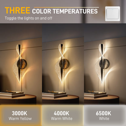 LightGlow Spiral Wall Lamp - Black