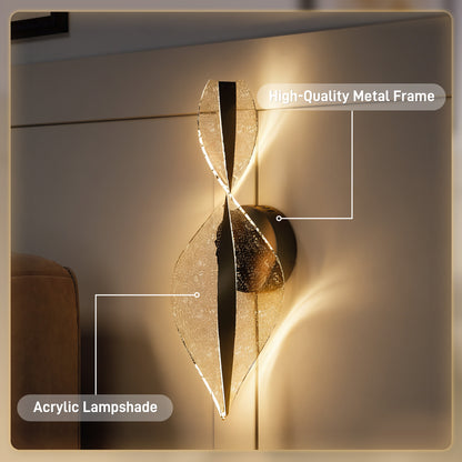LightGlow Spiral Wall Lamp - Black