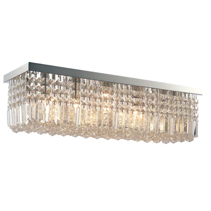 LightGlow Crystal Ceiling Chandelier - Silver