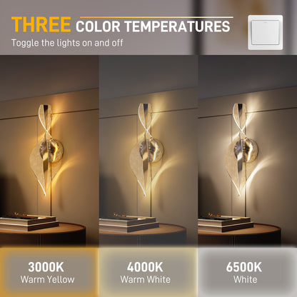 LightGlow LED Wall Lamp - Silver Tone