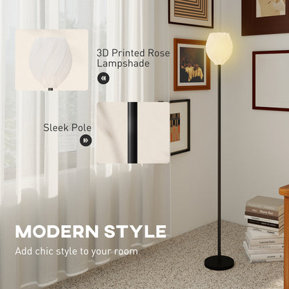 LightGlow Rose Floor Lamp - White