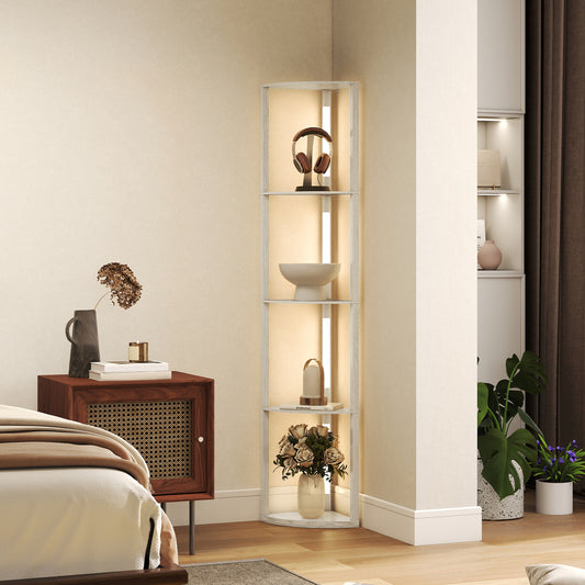 LightGlow Premium 4-Tier Corner Floor Lamp