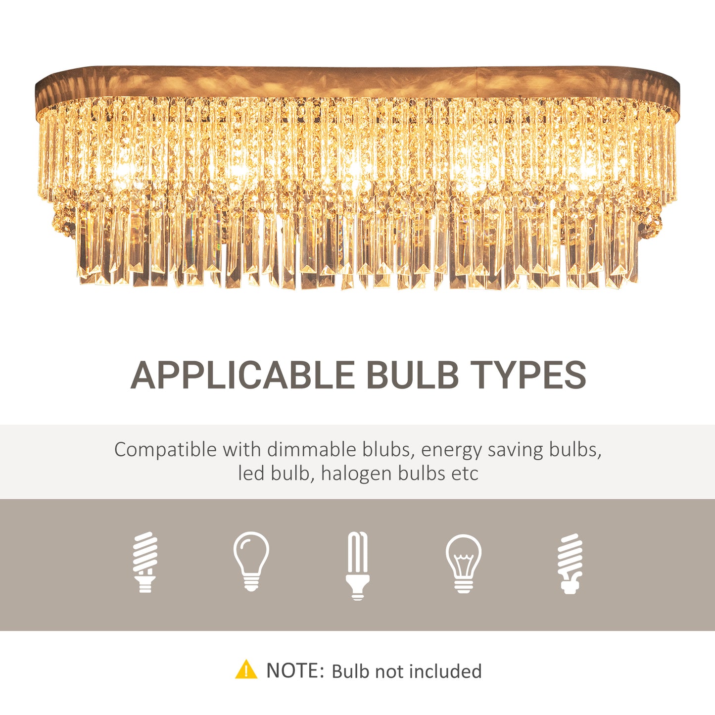 LightGlow Raindrop Crystal Chandelier - Silver