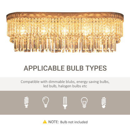 LightGlow Raindrop Crystal Chandelier - Silver
