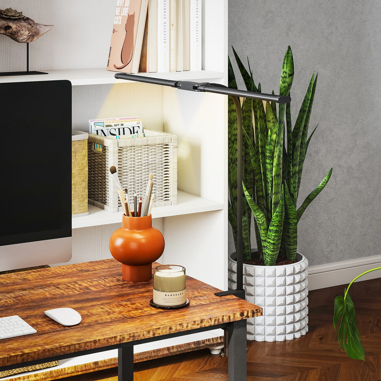 LightGlow Double-Head Desk Lamp - Black