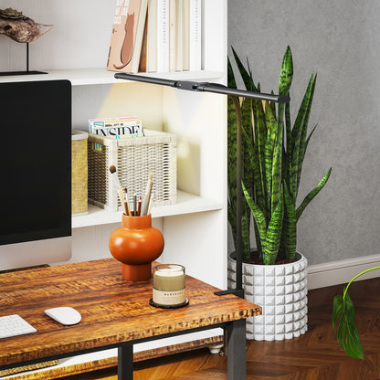 LightGlow Double-Head Desk Lamp - Black