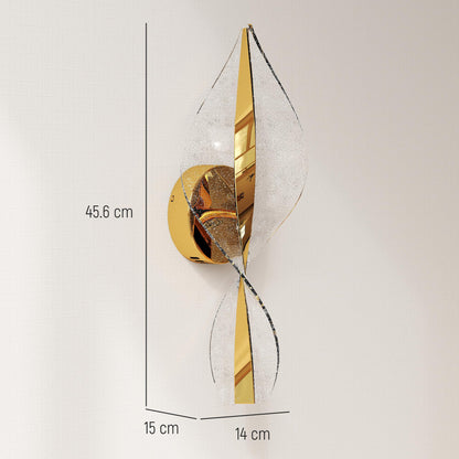 LightGlow Spiral Wall Lamp - Gold