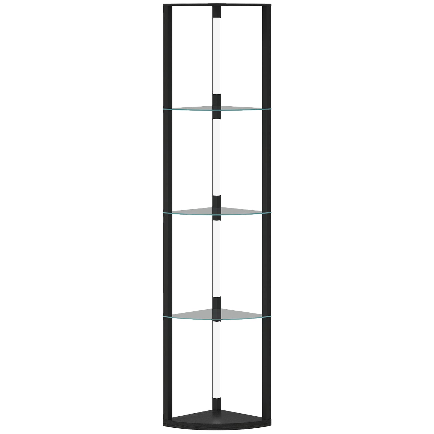 LightGlow Shelf Floor Lamp - Black