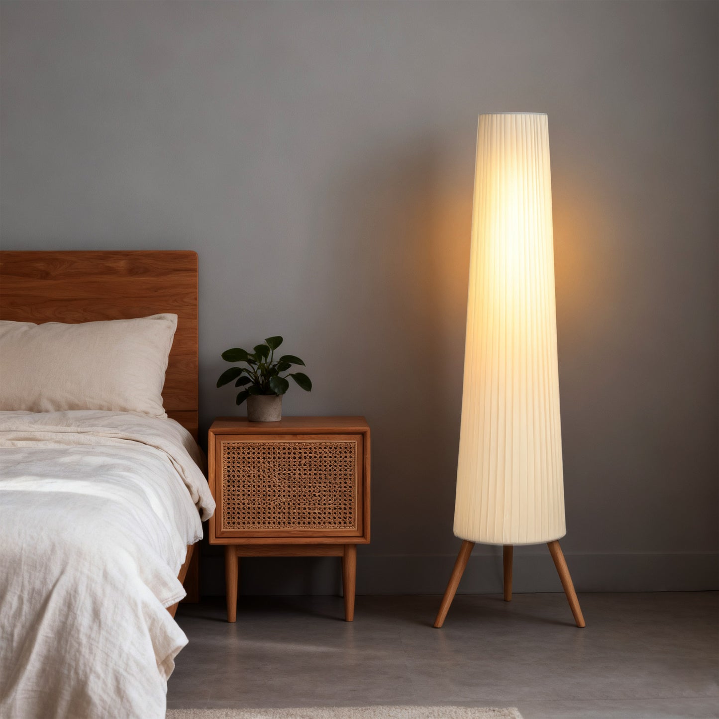 LightGlow Tripod Floor Lamp - White