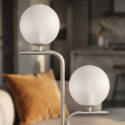 LightGlow LED Floor Lamp - Silver