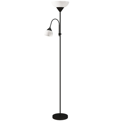 LightGlow Gooseneck Floor Lamp - Black