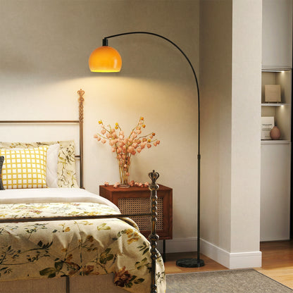 LightGlow Premium Floor Lamp for Living Room, Modern Standing Lamp with Shade & Foot Switch for Bedroom, Office, Black