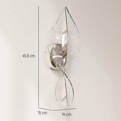 LightGlow LED Wall Lamp - Silver Tone