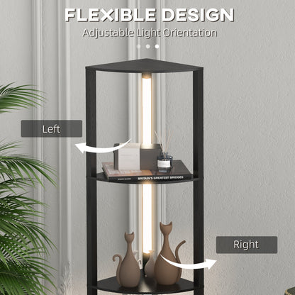 LightGlow Corner Floor Lamp - Black