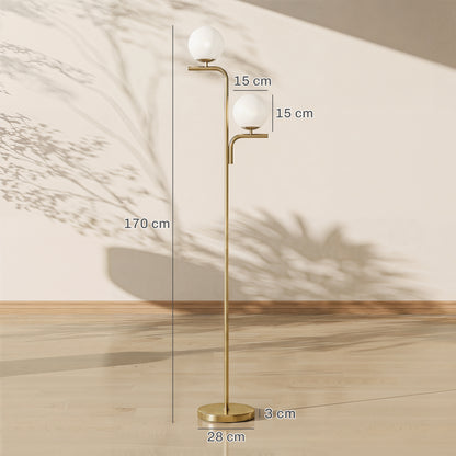 LightGlow LED Floor Lamp - Gold