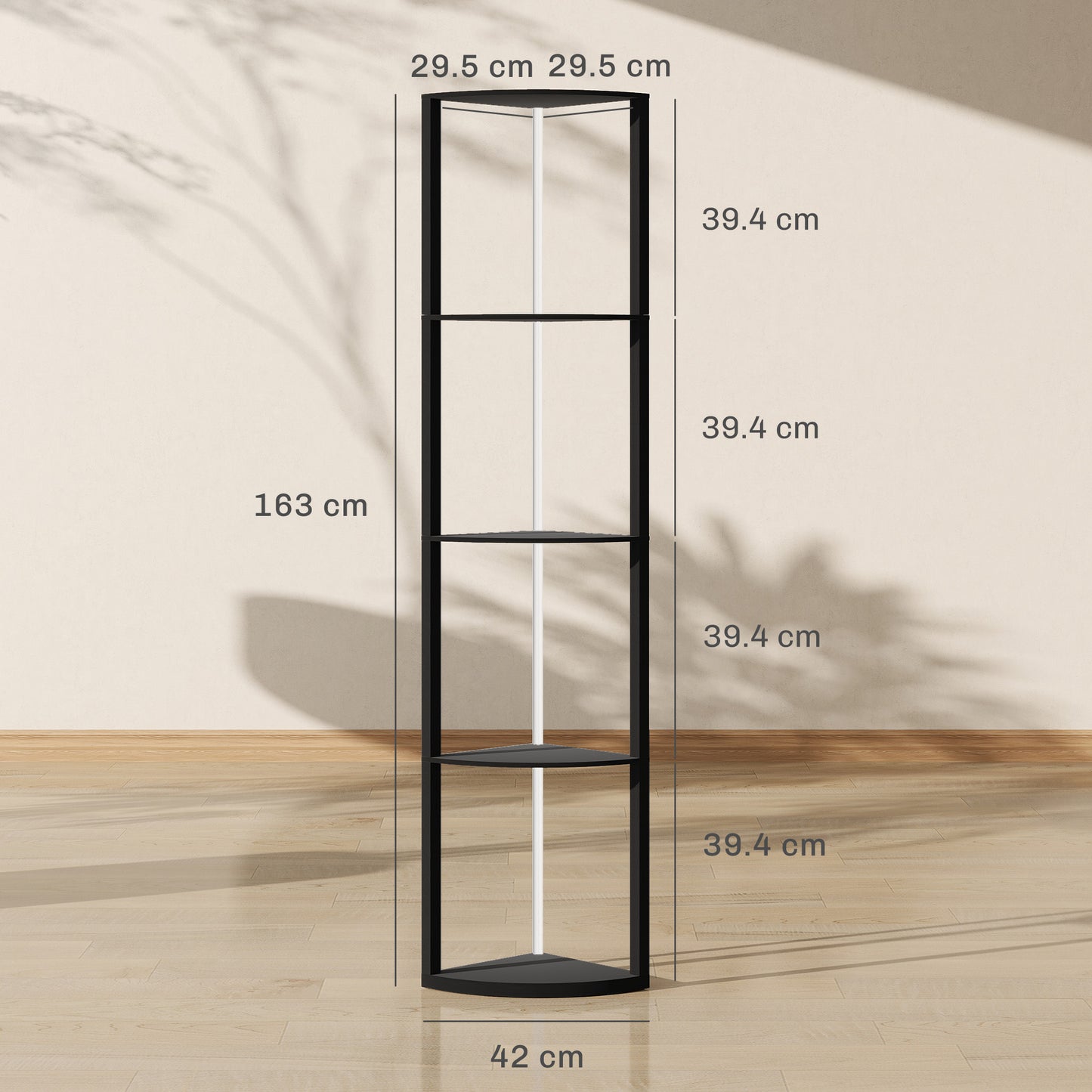 LightGlow RGB Shelf Floor Lamp - Black