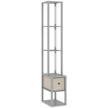 LightGlow Shelf Floor Lamp - Grey