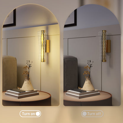 LightGlow Geometric Wall Lamp - Gold