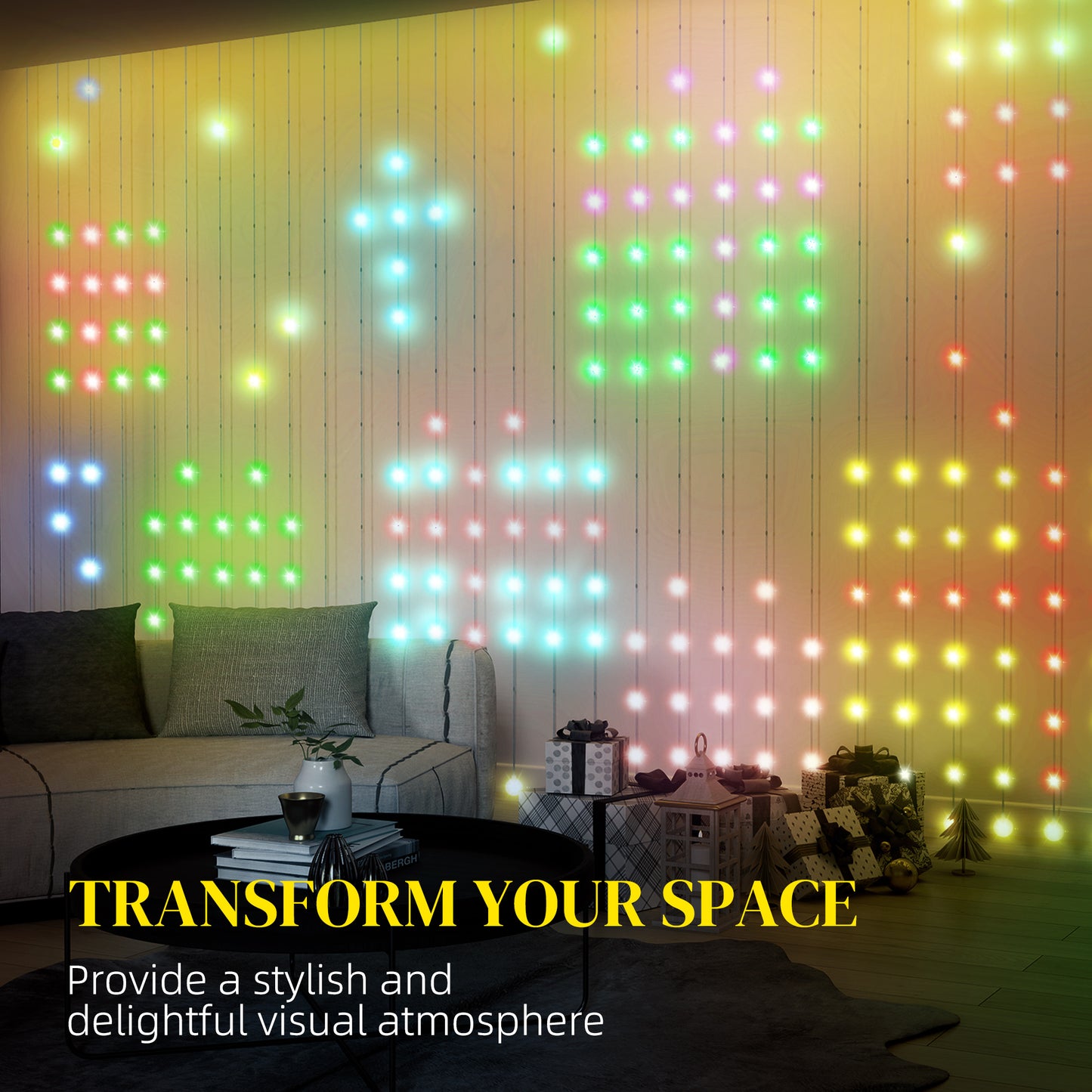 LightGlow Smart LED Curtain Lights