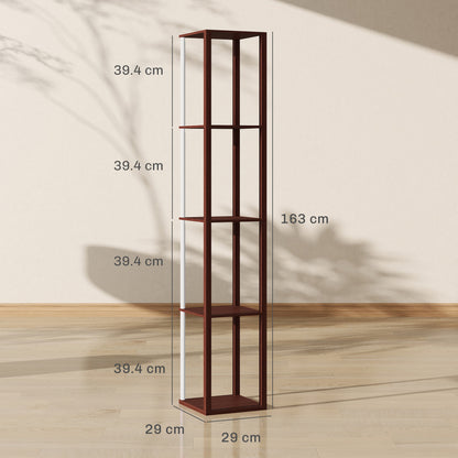 LightGlow RGB Shelf Floor Lamp - Brown