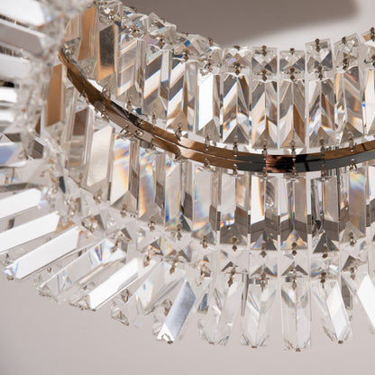 LightGlow Crystal Chandelier - Silver