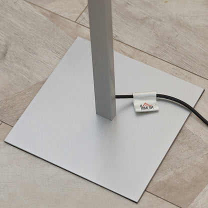 LightGlow Spiral Floor Lamp - Silver
