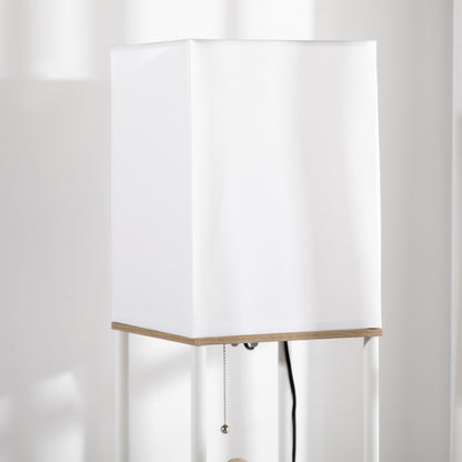 LightGlow Shelf Floor Lamp - White