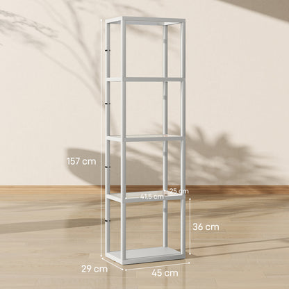 LightGlow Four-Shelf Floor Lamp - Grey
