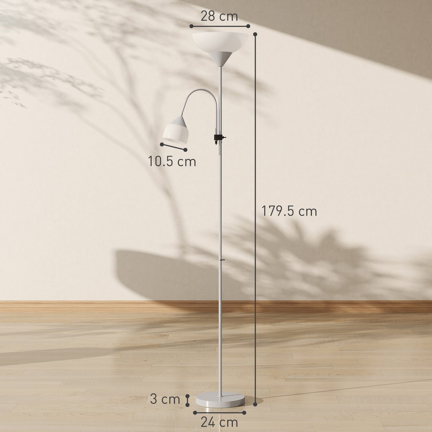 LightGlow Mother Child Floor Lamp - Silver