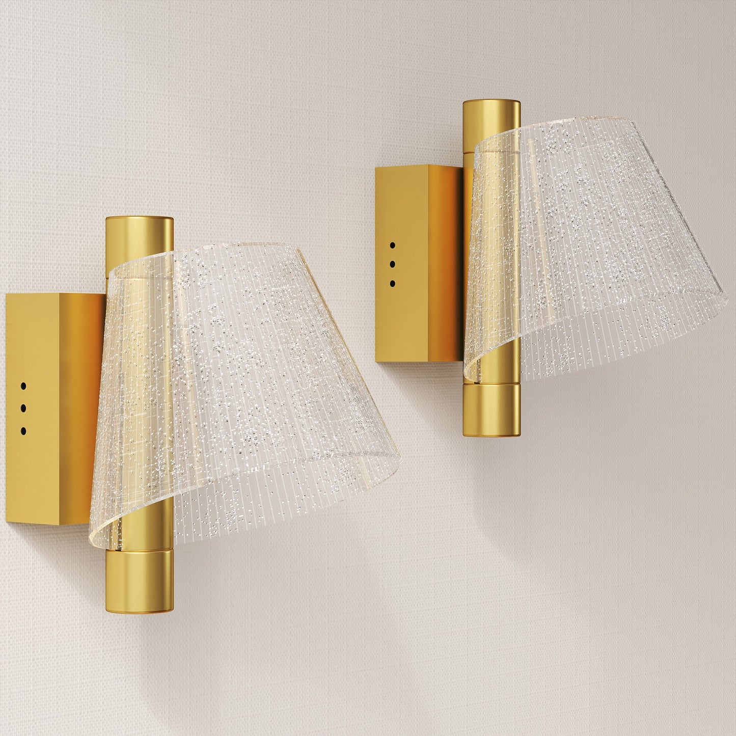 LightGlow Starry Wall Lamps - Gold