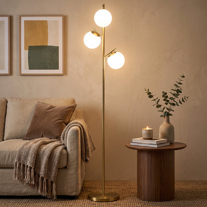 LightGlow Tree Floor Lamp - Gold